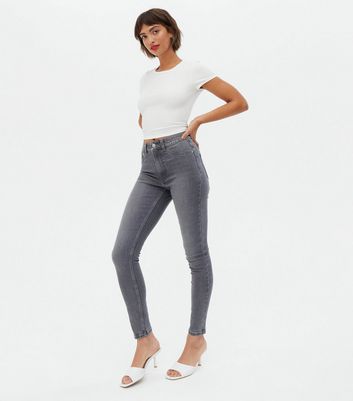 Damen Bekleidung Dark Grey Mid Rise India Super Skinny Jeans