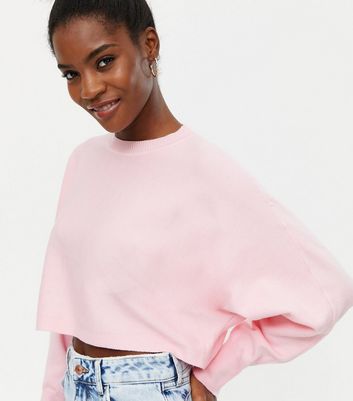 Pink sweatshirt crop outlet top