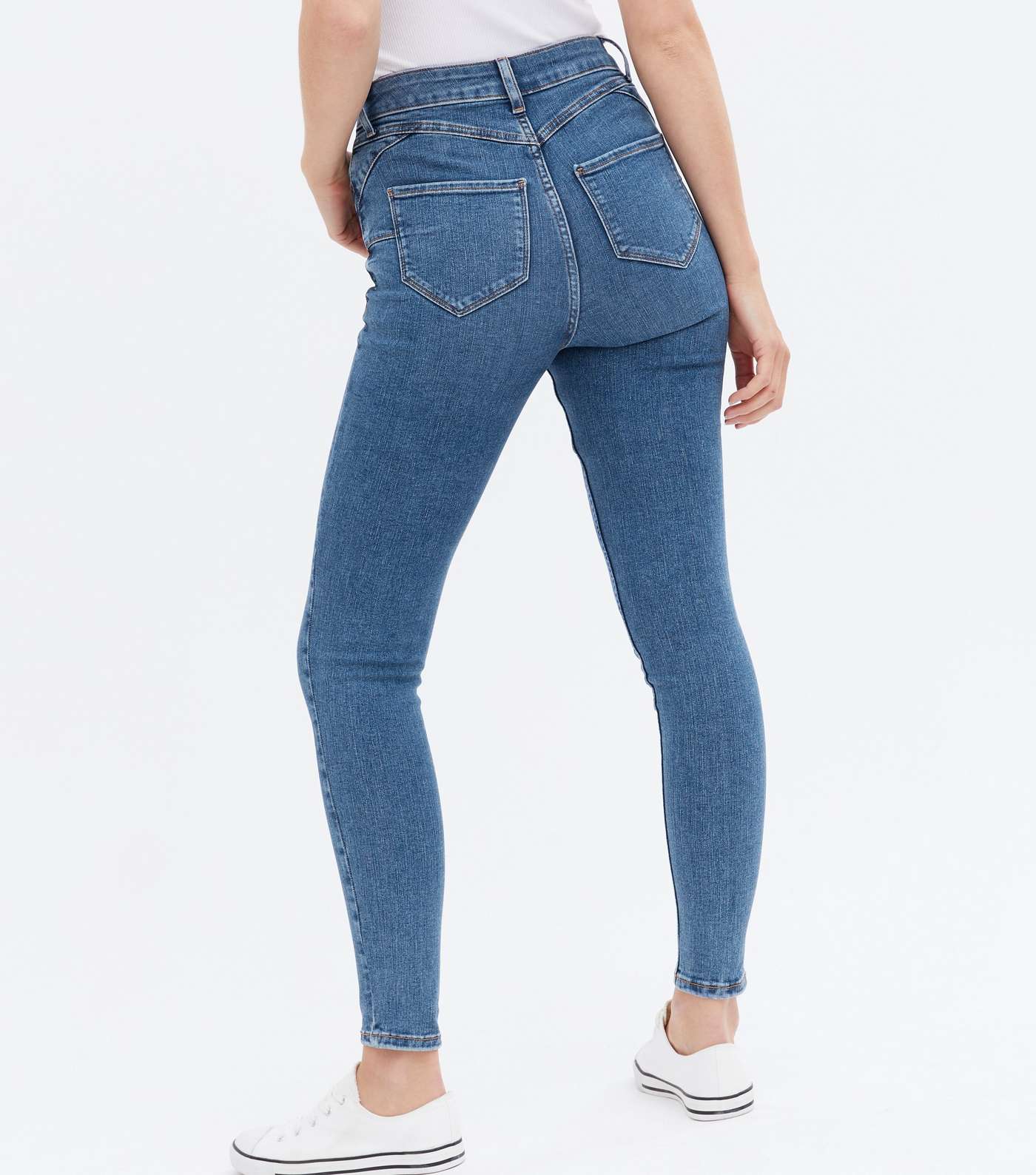 Blue Lift & Shape Jenna Skinny Jeans Image 4