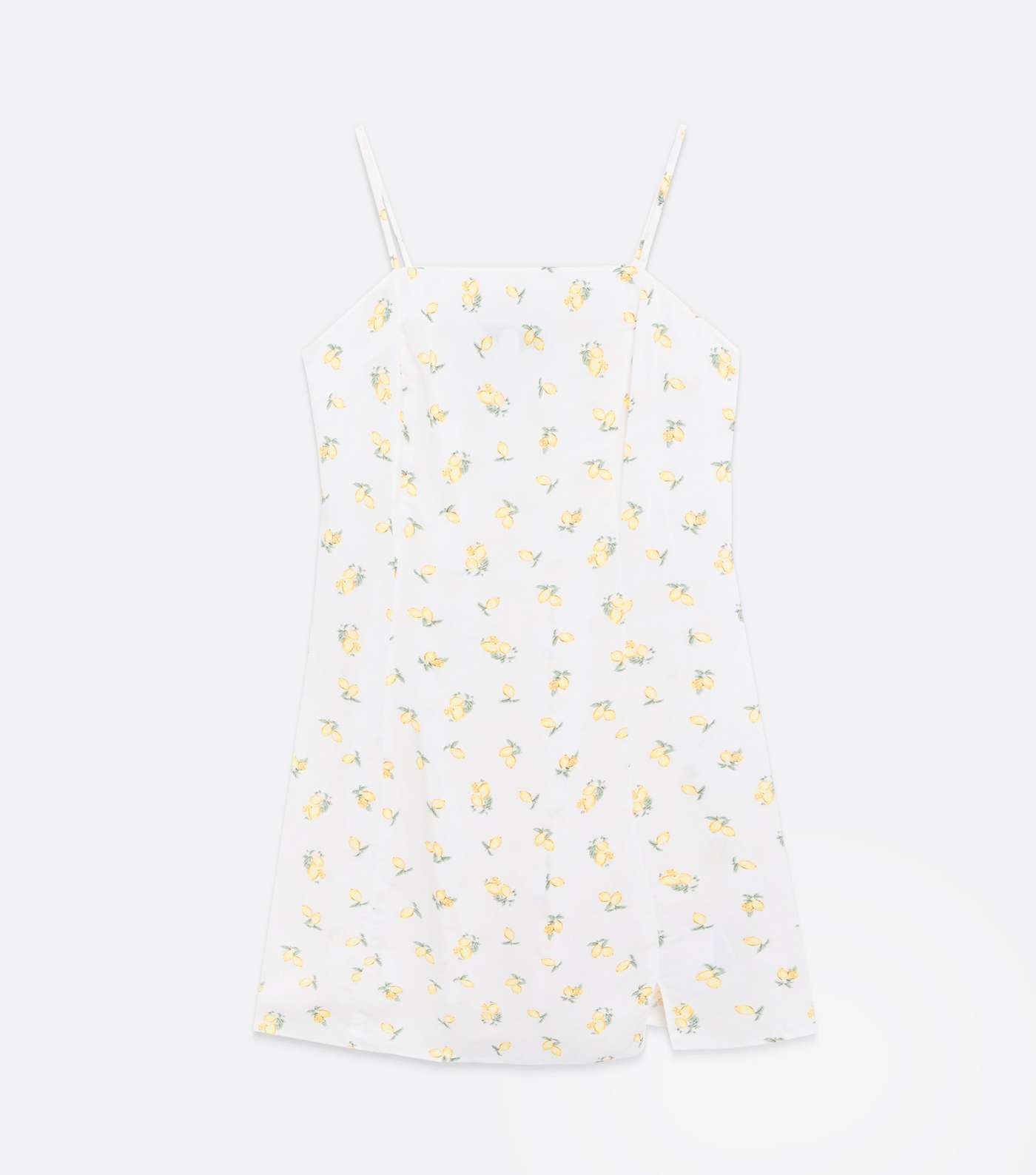 White Lemon Strappy Mini Slip Dress Image 5