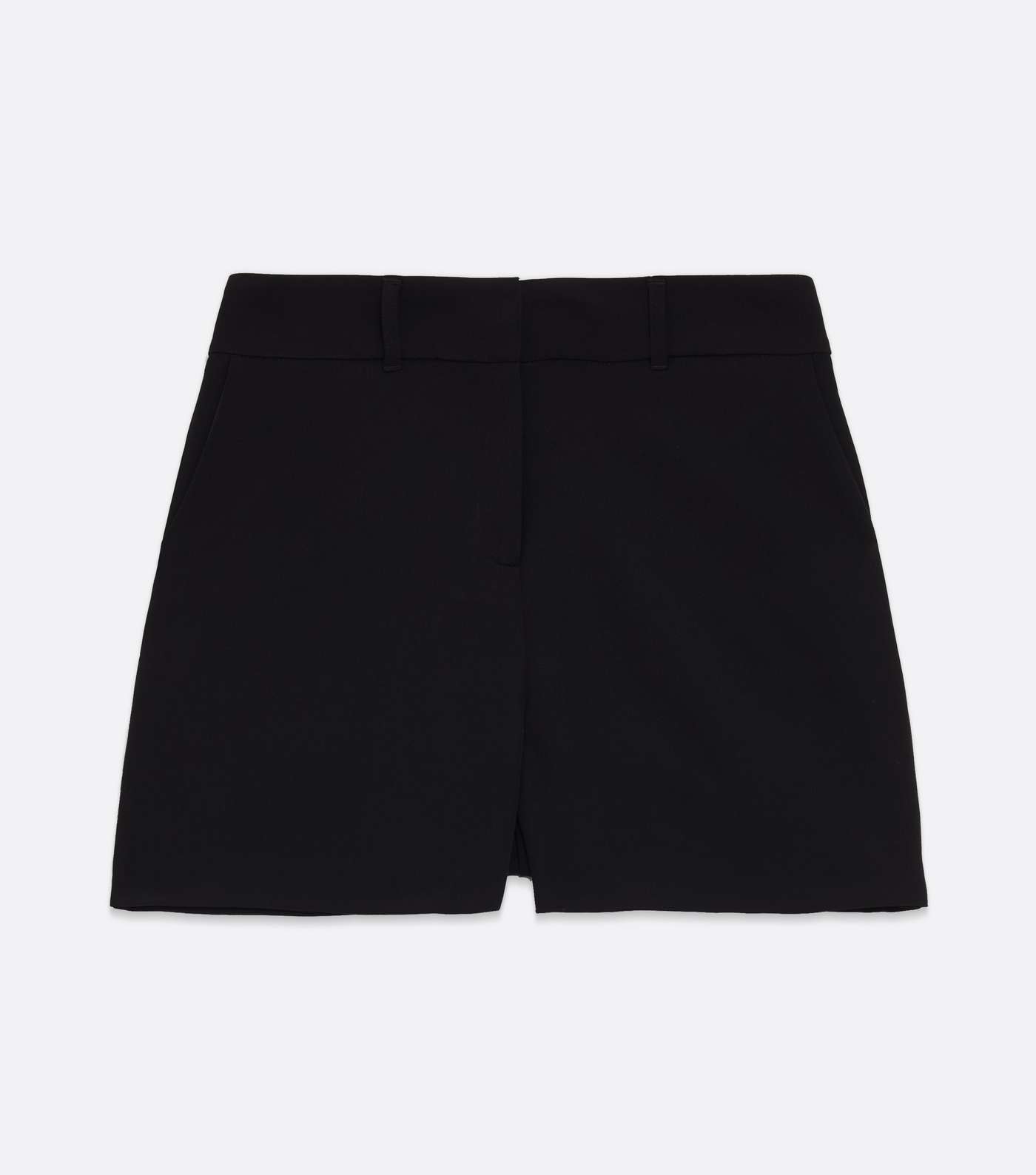 Black Belted High Waist Shorts Image 5