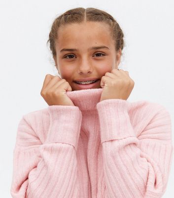 Pale pink hotsell ribbed jumper