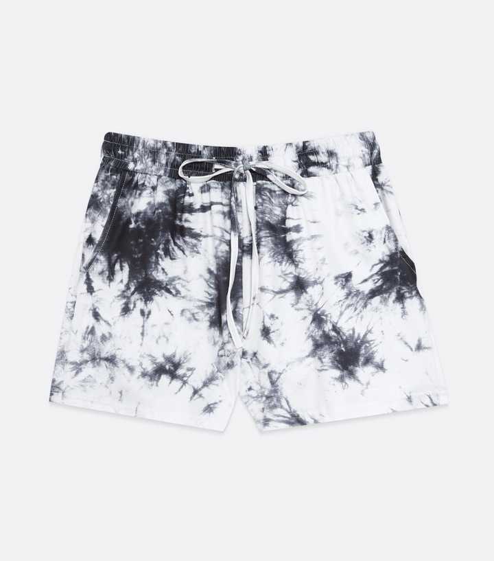 White Tie Dye Shorts | New Look