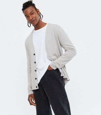 new look grey cardigan