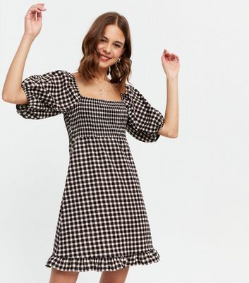 Checked dress new on sale look