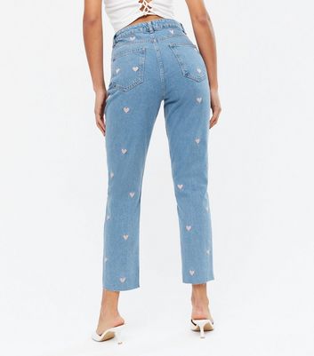 vintage heart mom jeans