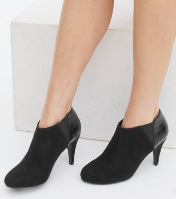 ladies black shoe boots uk
