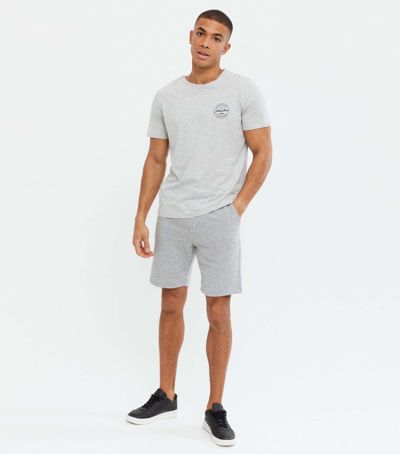 Only & Sons Pale Grey Jersey Shorts