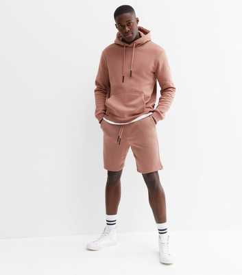 Only & Sons Mid Pink Jersey Shorts