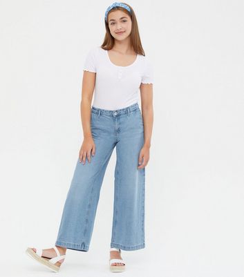 high rise wide cropped jeans uniqlo