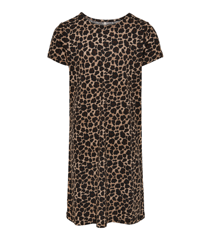 KIDS ONLY Black Leopard Print T-Shirt Dress | New Look