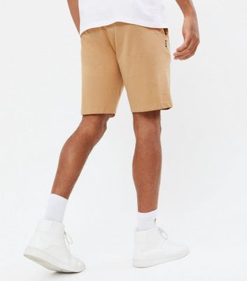 tan jogger shorts