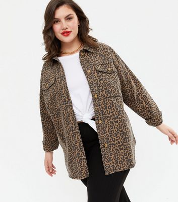 plus size leopard vest
