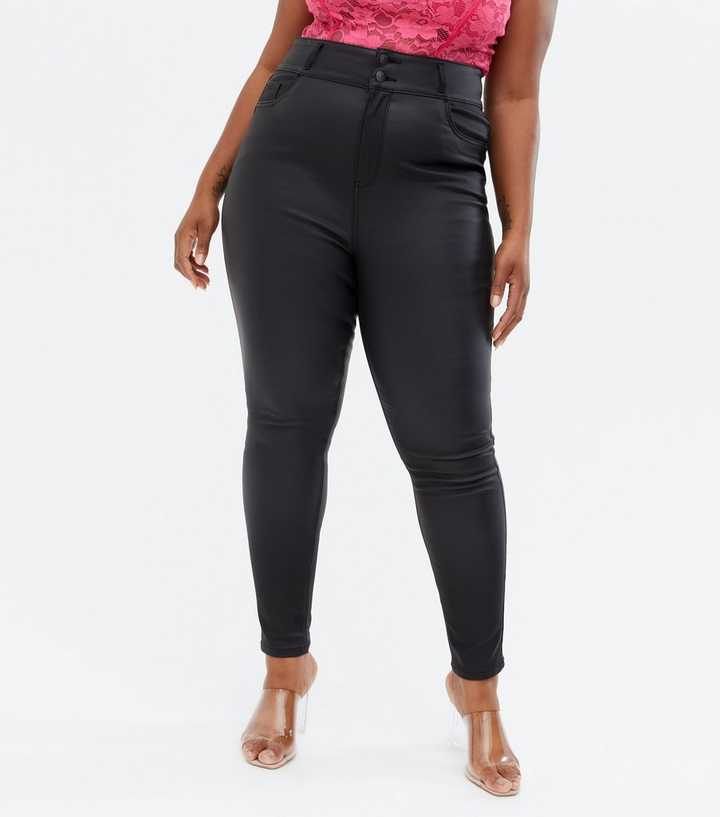 new look leather jeans