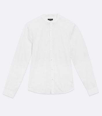 plain white collared shirt