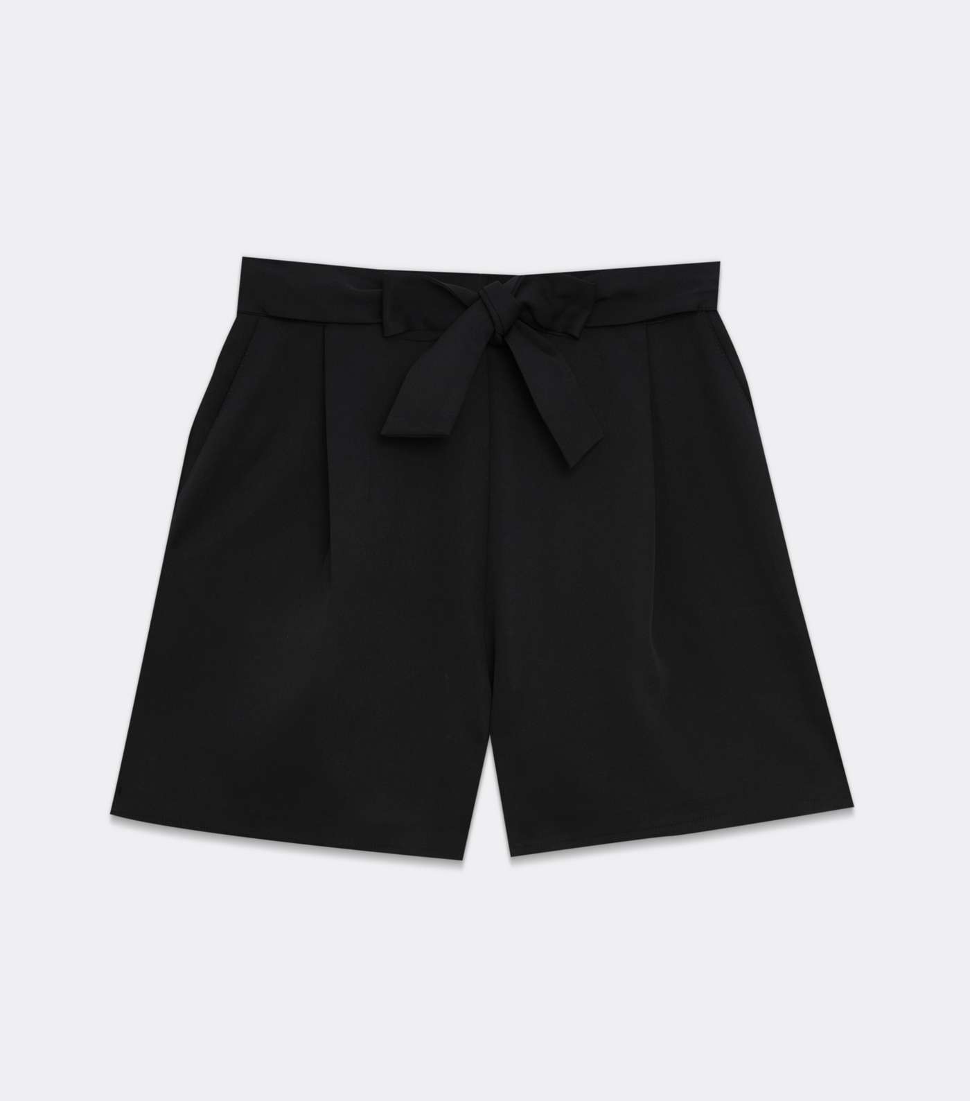 Black Tie High Waist Shorts  Image 5