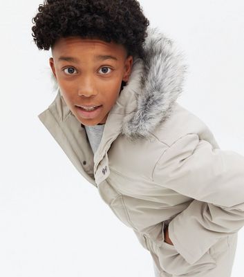 Boys sale fur parka