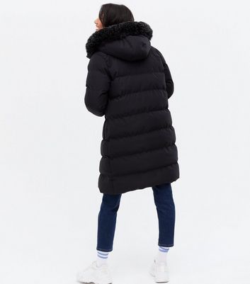 midi length puffer jacket