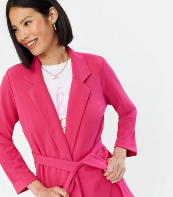 Pink 2025 belted blazer