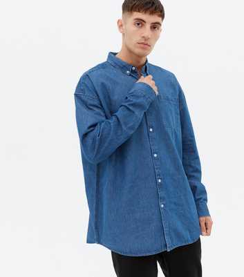 Blue Denim Oversized Shirt
