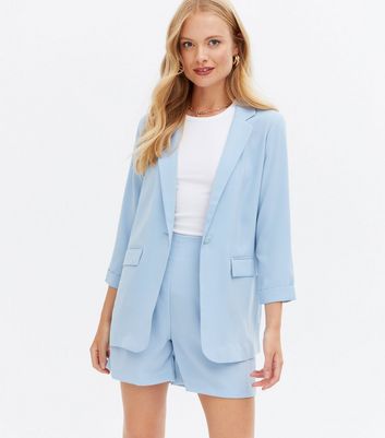 Pale blue short on sale jacket