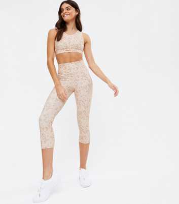 ONLY PLAY Off White Cami Crop Sports Leggings 