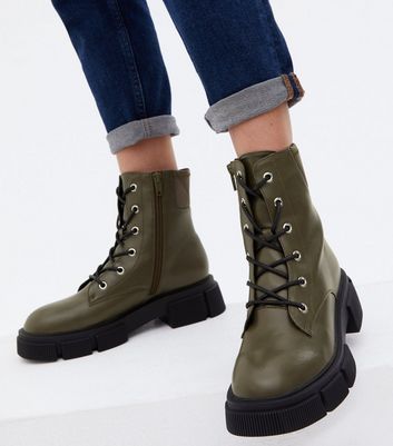 khaki with boots