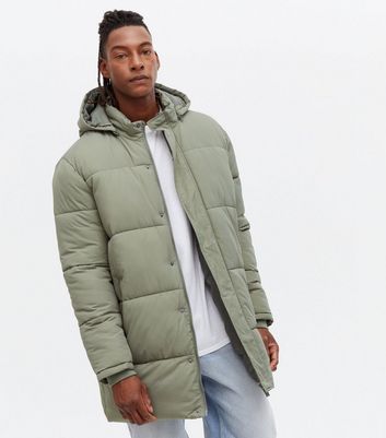 olive green padded jacket