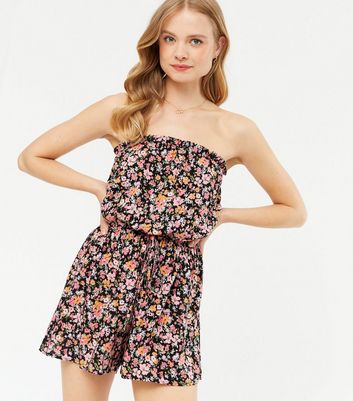 new look bandeau playsuit