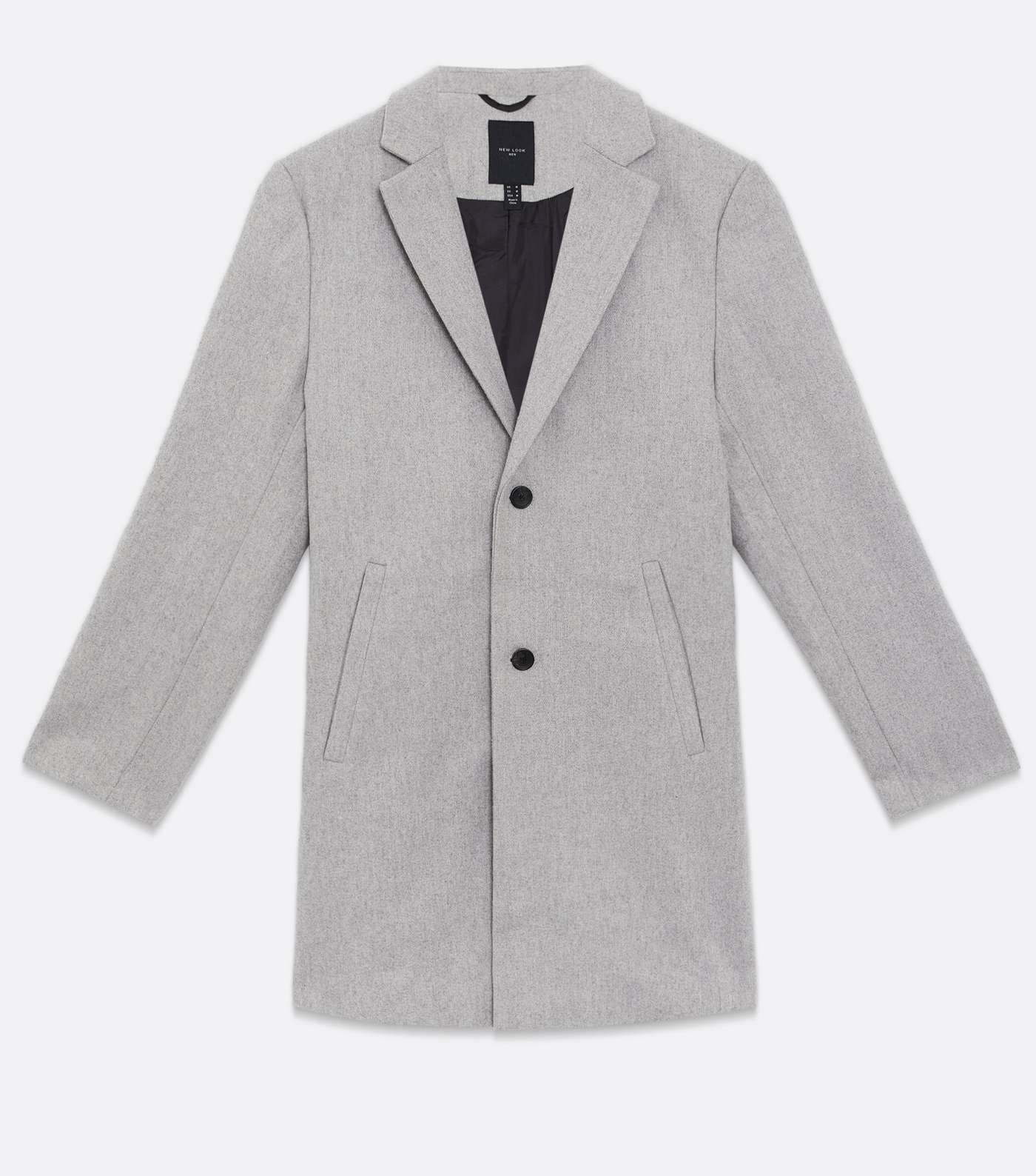 Grey Revere Collar Long Coat Image 5