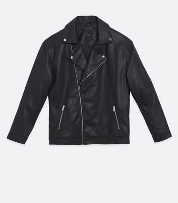 Men's oversized leather outlet jacket