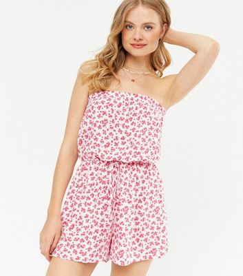 new look bandeau playsuit