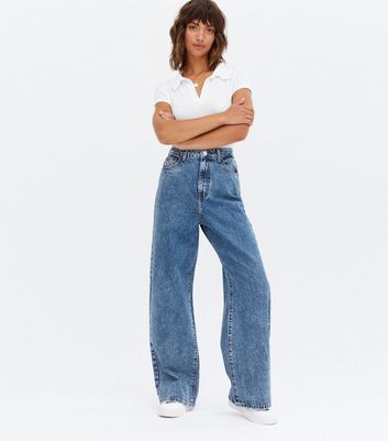 Blue best sale dad jeans