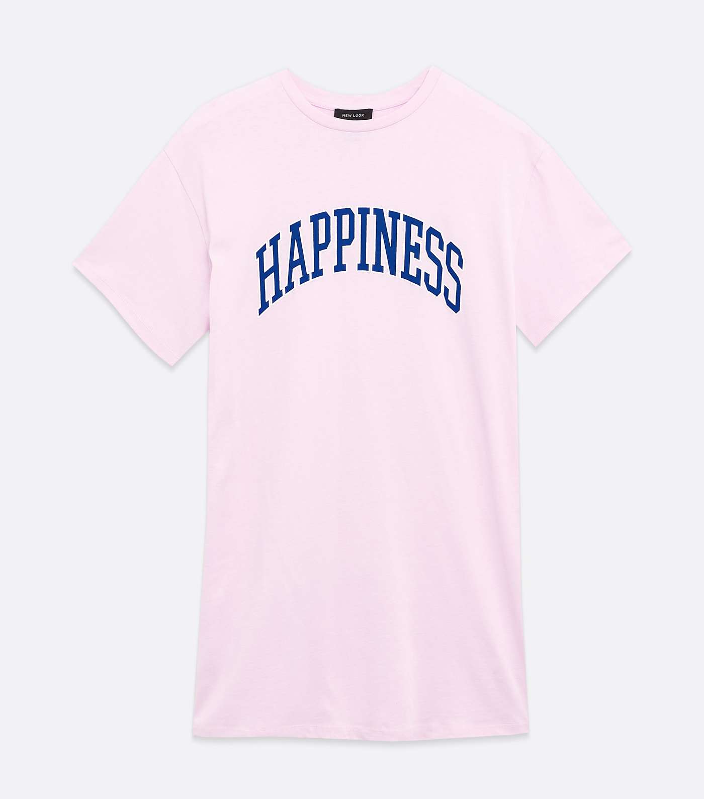 Pink Happiness Varsity Logo T-Shirt Dress Image 5