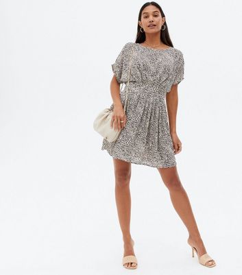 leopard batwing dress