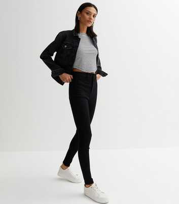 Black High Waist Hallie Super Skinny Jeans