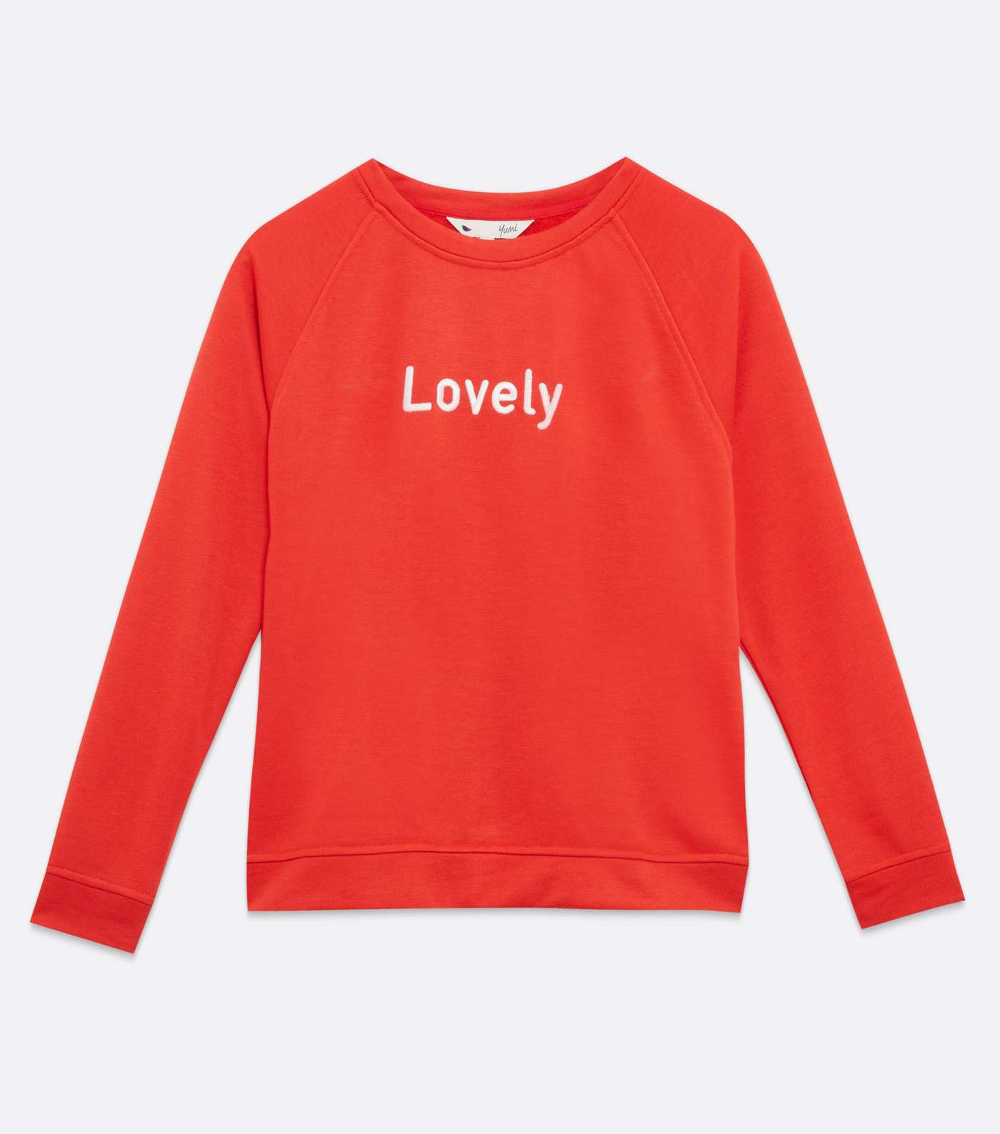 Yumi Red Lovely Logo Sweatshirt Image 5