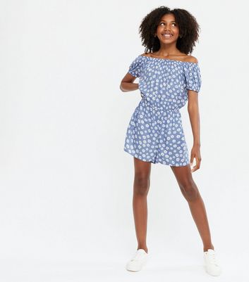 Blue polka 2024 dot playsuit