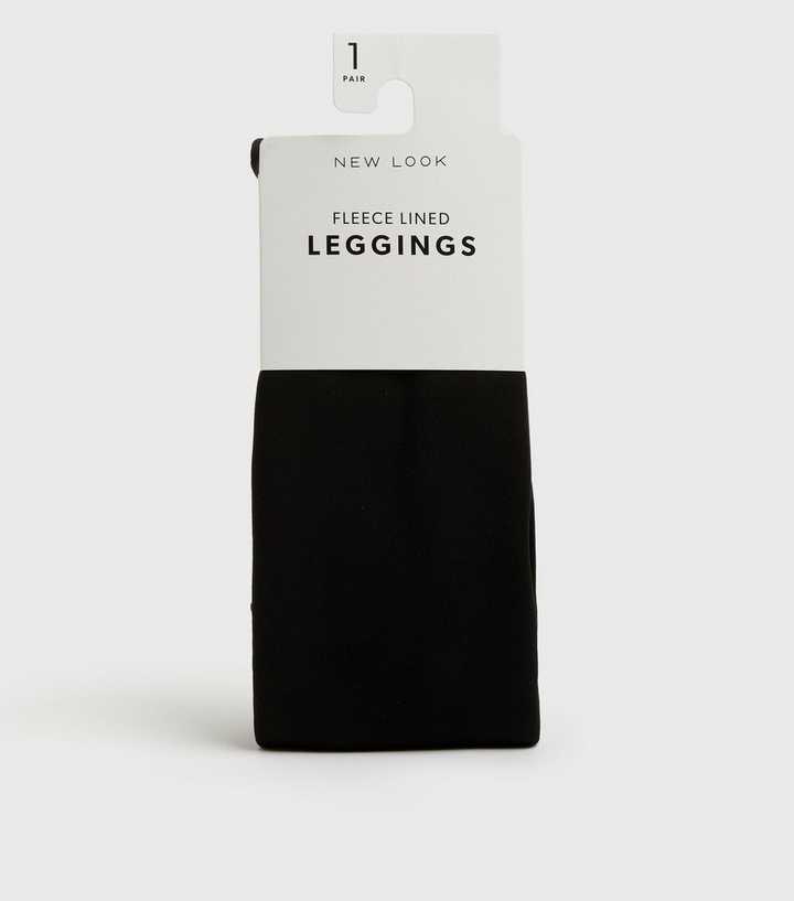 Black Fleece Lined High Waist Leggings