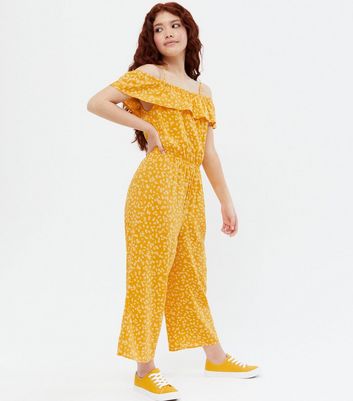 Girls store yellow jumpsuit