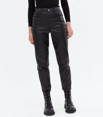 womens leather look jeans 