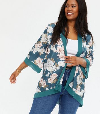 Turquoise kimono sale jacket