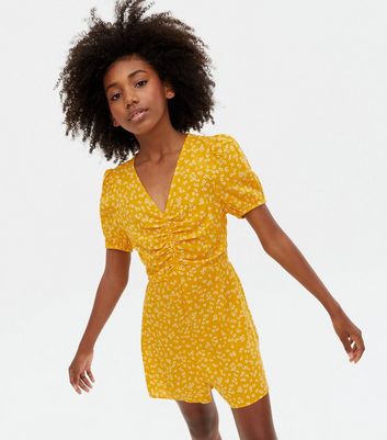 New look cheap yellow playsuit