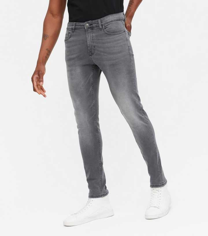 Traktat Korrekt fumle Grey Washed Skinny Stretch Jeans | New Look