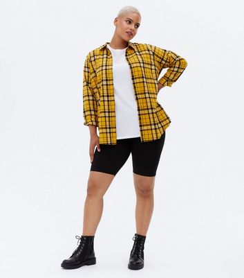 yellow flannel shirt outfit