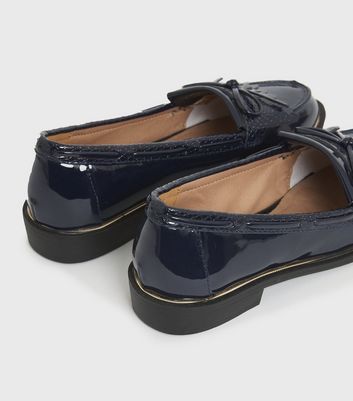 Ladies navy hot sale loafers uk