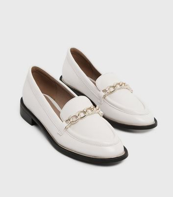 white patent loafers womens