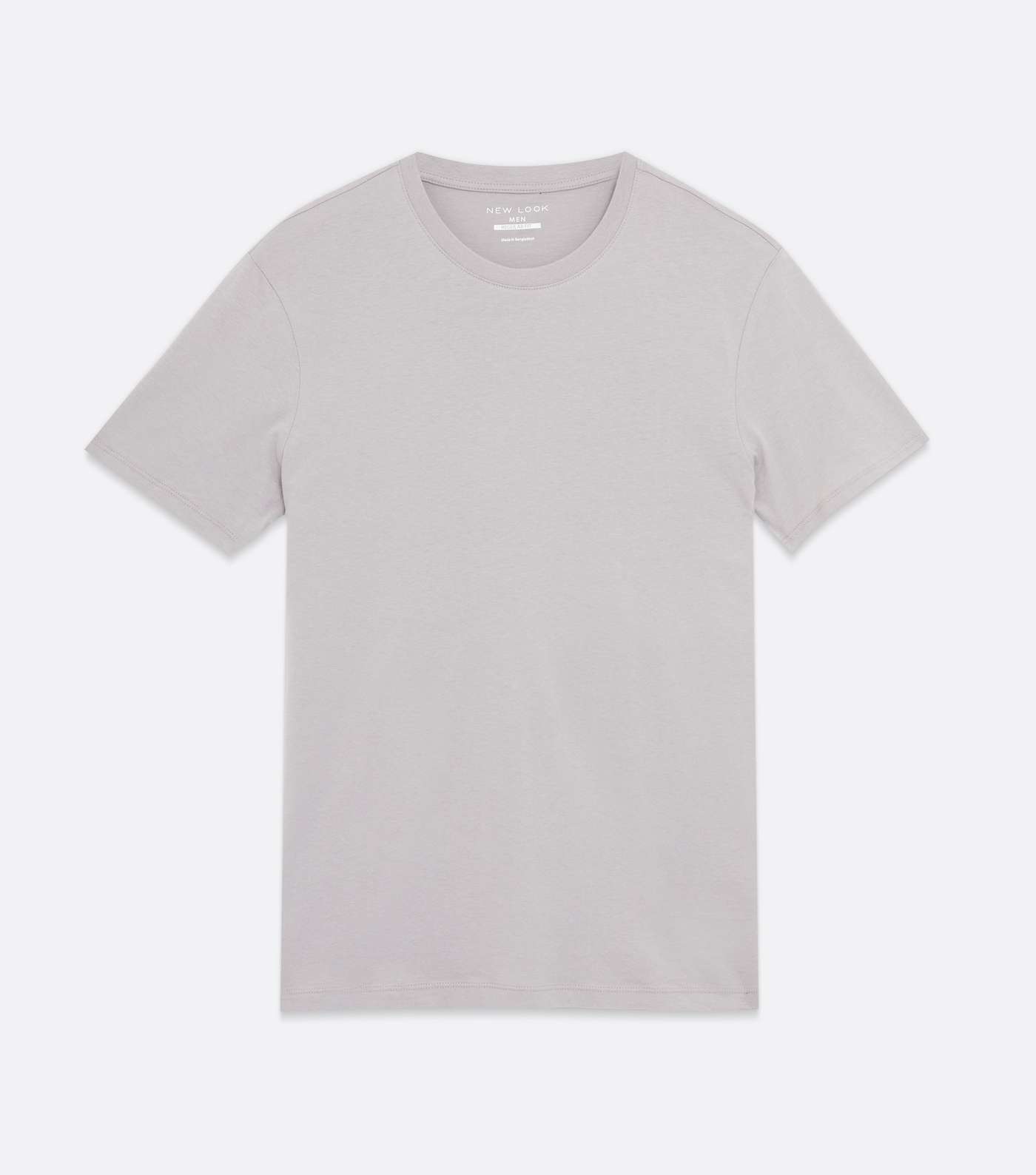 Pale Grey Short Sleeve Crew Neck T-Shirt Image 5