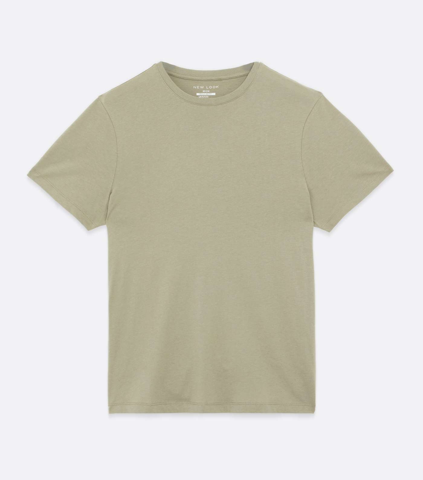 Olive Short Sleeve Crew Neck T-Shirt Image 5