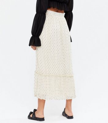 Vila polka clearance dot skirt